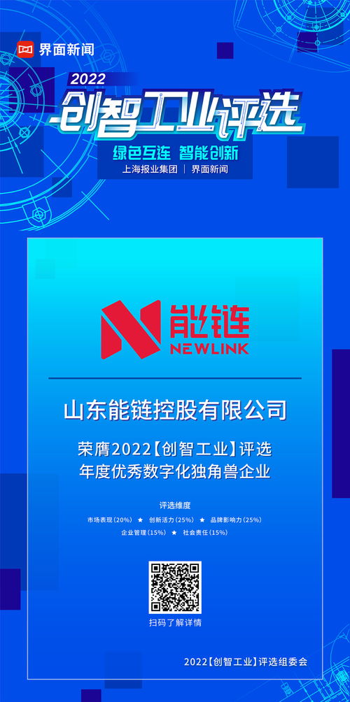 山東能鏈控股 以數字化之力，成就企業管理咨詢新典范——榮獲2022年度優秀數字化獨角獸企業